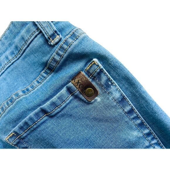 Women's Roxy Skinny Jeans Sz 28 Medium Blue Wash Stretch Midrise 30" Inseam - Picture 6 of 9